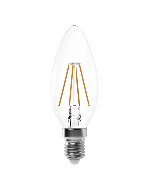 Zdjęcie: Żarówka LED Filament świeczka, E14, 4 W (40 W), 465 lm, neutralna biel EMOS