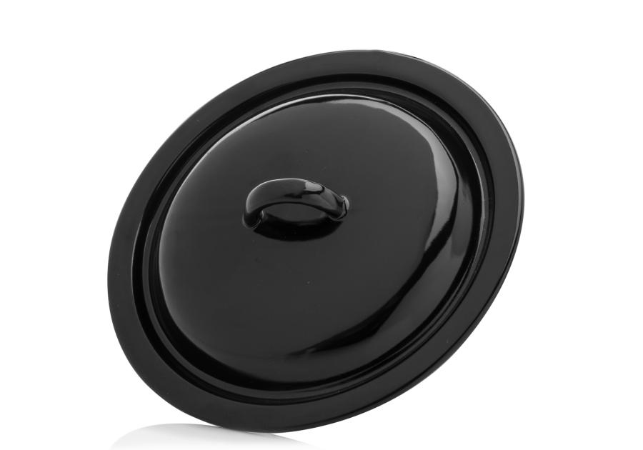 Zdjęcie: Pokrywka emaliowana 22 cm czarna FLORINA