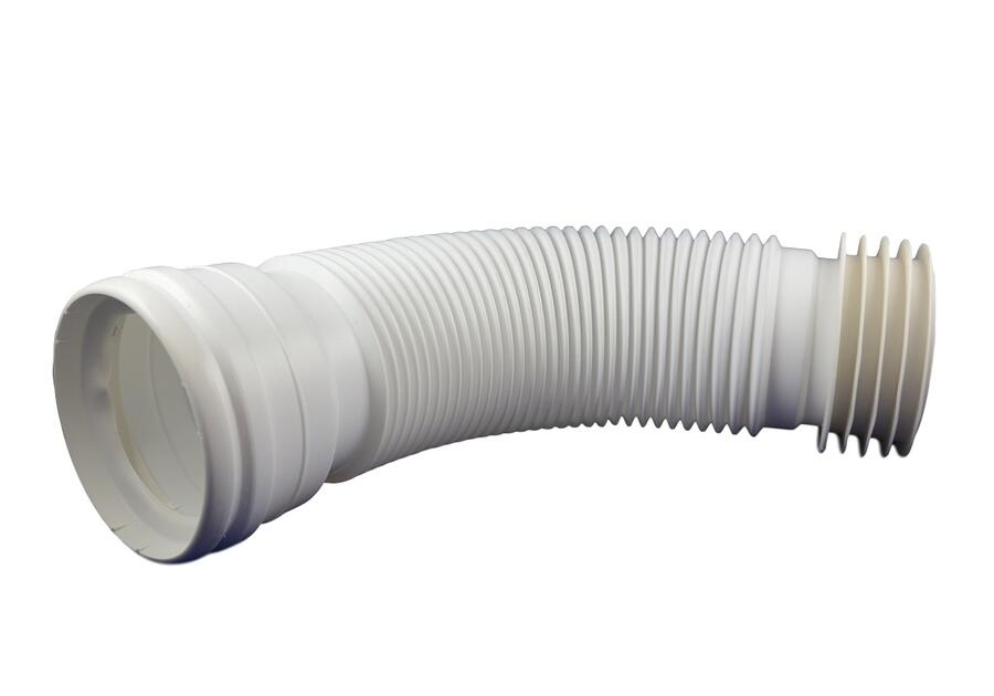 Zdjęcie: Złącze elastyczne WC Monoflex - monolityczne, szczuroodporne, L-400 mm, z uszczelką listkową AKCES