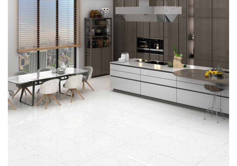 Zdjęcie: Płytka gresowa White Marble Matt 600x1200 mm CERAMIKA NETTO
