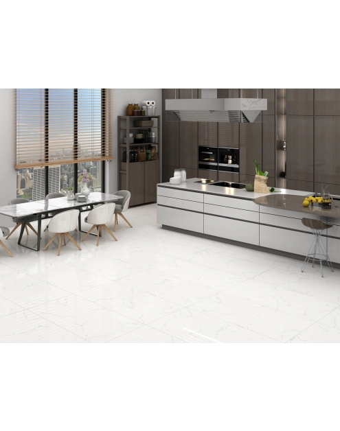 Zdjęcie: Płytka gresowa White Marble Matt 600x1200 mm CERAMIKA NETTO