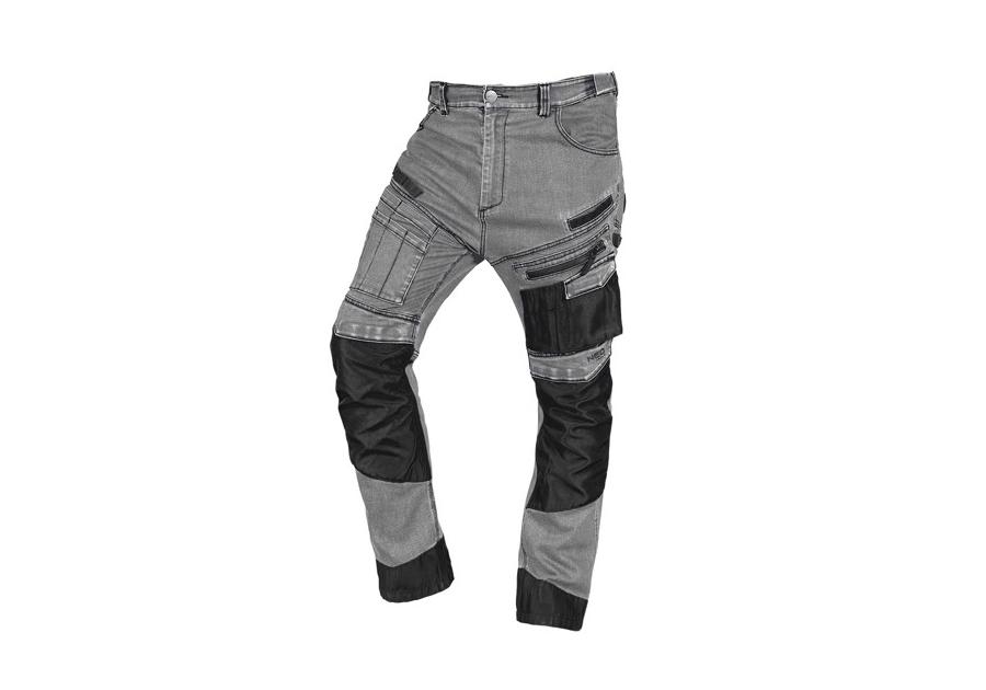 Zdjęcie: Spodnie robocze Denim, wzmocnienia Oxford, szare, rozmiar L NEO TOOLS
