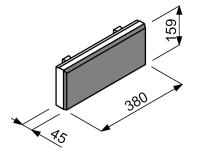 Zdjęcie: Element murkowy ogrodzenia Gorc Atol GAP onyx JONIEC