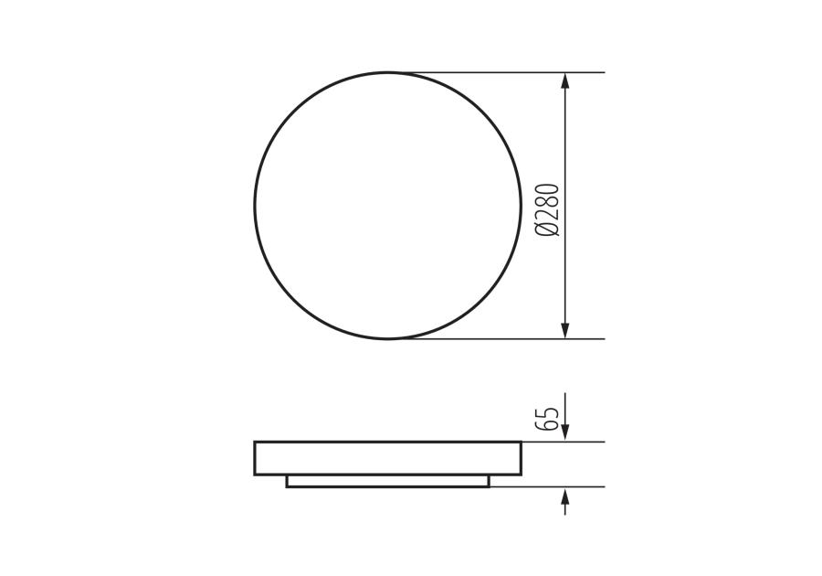 Zdjęcie: Oprawa LED KB Latur plafon 16 W KINGBERRY