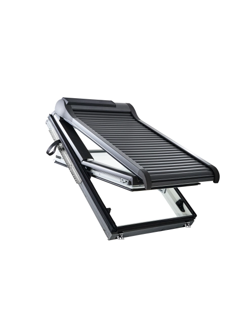 Zdjęcie: Roleta zewnętrzna do okien Designo R6/R8, 074/118, solarna ROTO