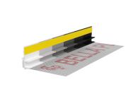 Zdjęcie: Listwa PVC BP13 L250 9/6 szary ciemny, przyokienna, dylatacyjna, z siatką i z uszczelką BELLA PLAST