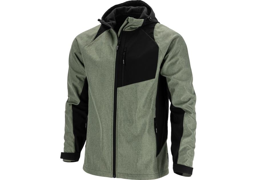Zdjęcie: Kurtka Softshell z kapturem zielono-czarna, "2XL", CE, LAHTI PRO