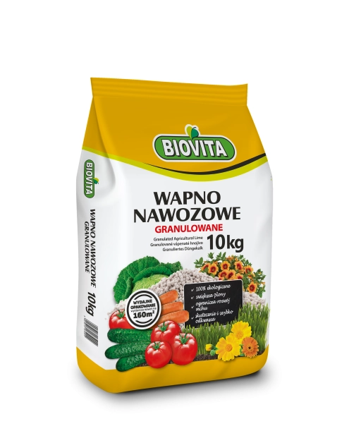Zdjęcie: Wapno nawozowe granulowane 10 kg BIOVITA