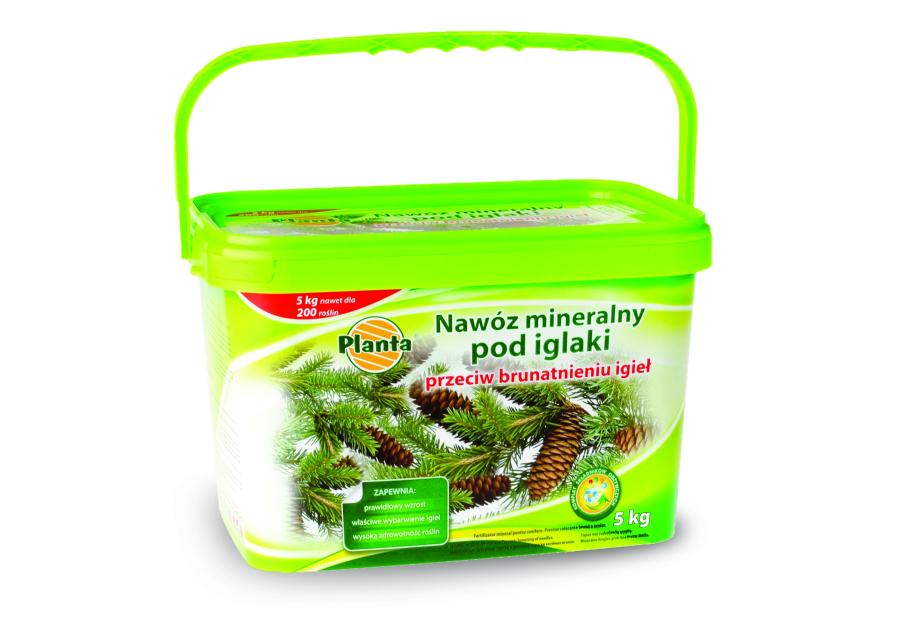 Zdjęcie: Nawóz przeciw brunatnieniu igieł 5 kg wiaderko PLANTA