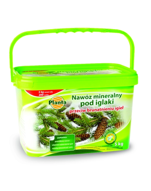 Zdjęcie: Nawóz przeciw brunatnieniu igieł 5 kg wiaderko PLANTA