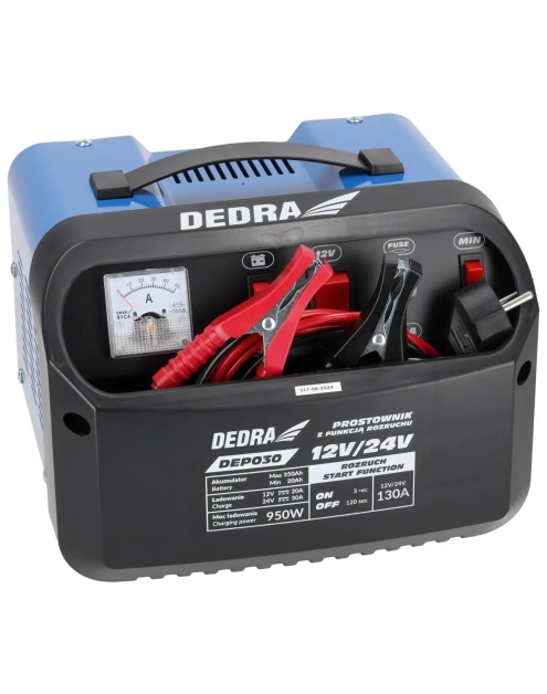 Zdjęcie: Prostownik z rozruchem 12/24 V 20-350 Ah DEDRA