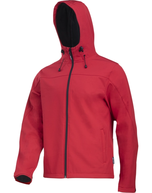 Zdjęcie: Kurtka softshell z kapt. czerwona, "m", CE, LAHTI PRO