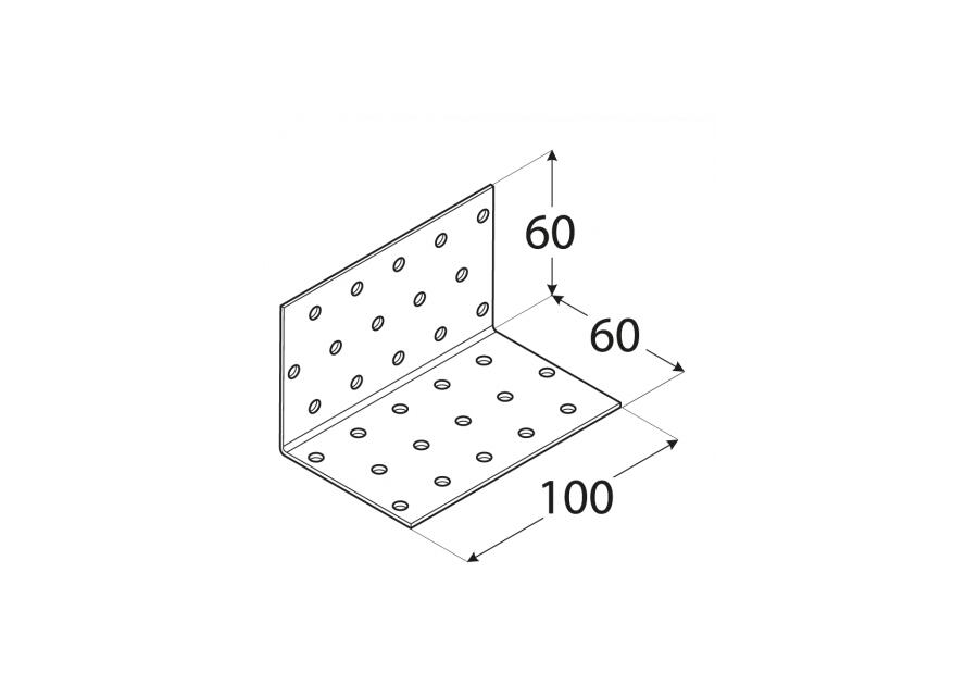 Zdjęcie: Kątownik montażowy 6x6x10 cm KM6 DMX