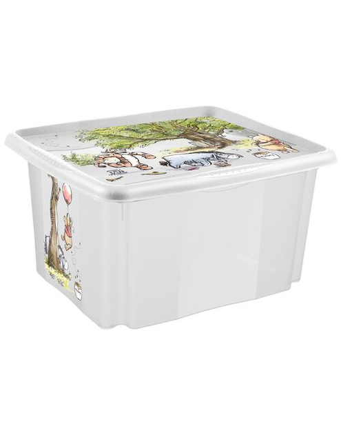 Zdjęcie: Pojemnik obrotowy z pokrywą Karolina winnie the pooh 45 L transparentny KEEEPER