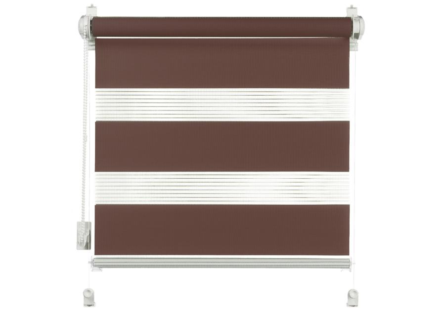 Zdjęcie: Roleta 38x140 cm Zebra II ciemny brąz DECODESIGN