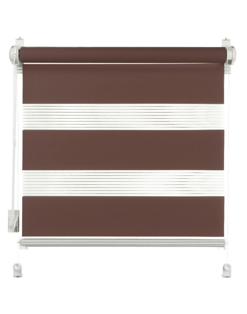 Zdjęcie: Roleta 38x140 cm Zebra II ciemny brąz DECODESIGN