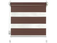 Zdjęcie: Roleta 38x140 cm Zebra II ciemny brąz DECODESIGN