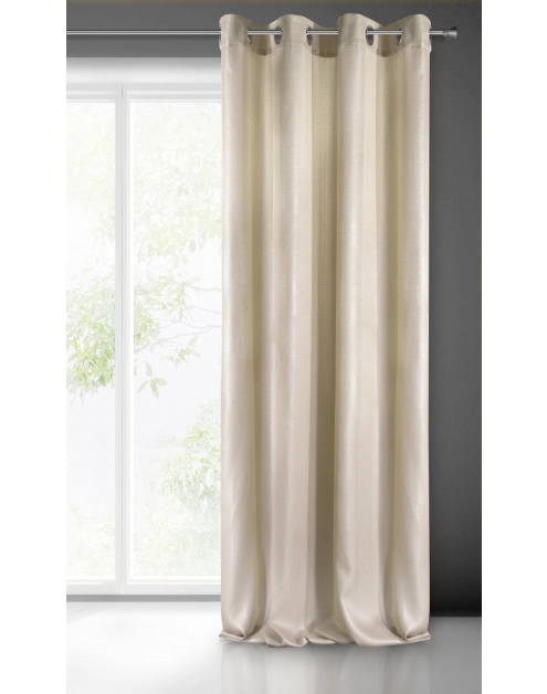 Zdjęcie: Zasłona gotowa Sasha 140x250 cm beżowy EUROFIRANY