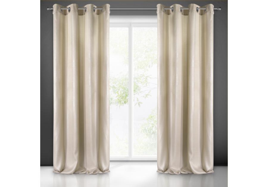 Zdjęcie: Zasłona gotowa Sasha 140x250 cm beżowy EUROFIRANY