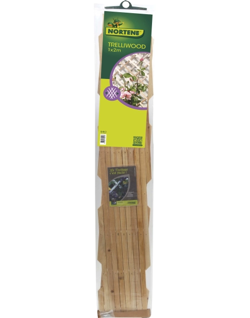 Zdjęcie: Drewniana kratka Trelliwood 1 x 2 m, naturalny NORTENE