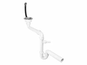 Syfon zlewozmywakowy jednokomorowy przelew okrągły spust 3 5 MCALPINE