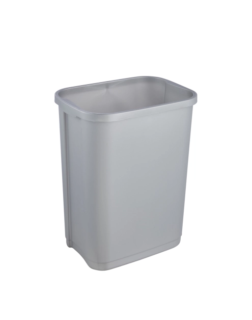 Zdjęcie: Kosz na śmieci z odchylaną pokrywą rasmus 10 L srebrny KEEEPER