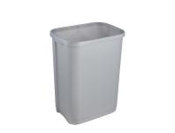 Zdjęcie: Kosz na śmieci z odchylaną pokrywą rasmus 10 L srebrny KEEEPER