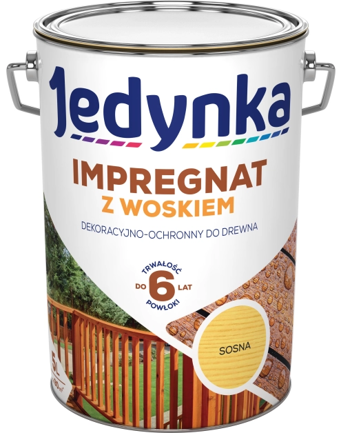 Zdjęcie: Impregnat do drewna z woskiem sosna 5 L JEDYNKA