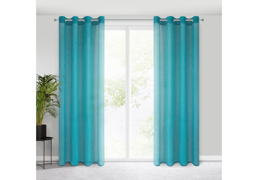 Zdjęcie: Firana gotowa Rebecca 140 x 250 cm Turkusowy EUROFIRANY