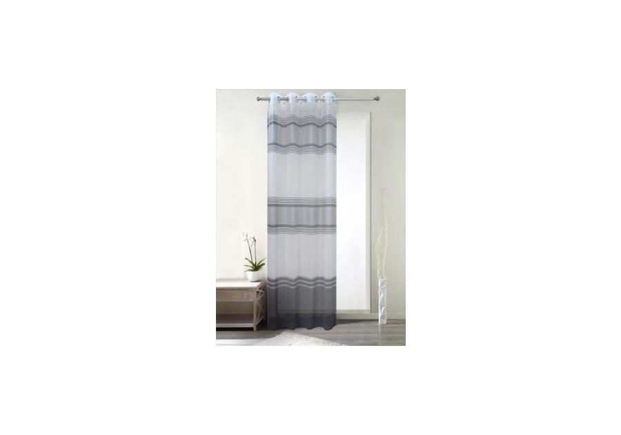 Zdjęcie: Zasłona dekoracyjna Nanga 140x250 cm szary CKR/LASHER