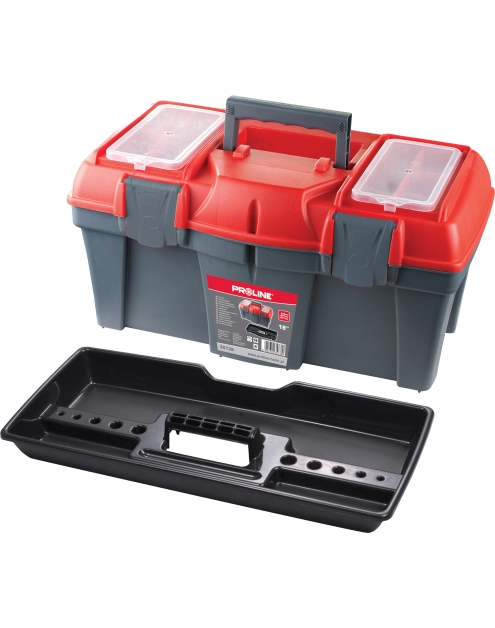 Zdjęcie: Skrzynka narzędziowa z klamrami plastikowymi, 25, 597x285x320 PROLINE