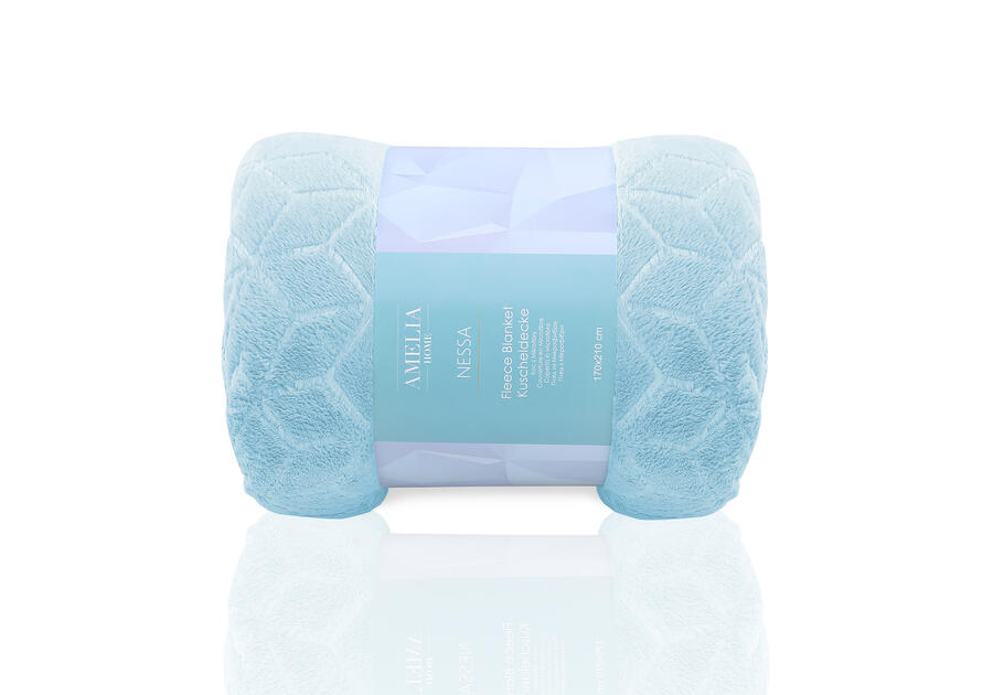 Zdjęcie: Koc Nessa babyblue 150x200 cm AMELIAHOME