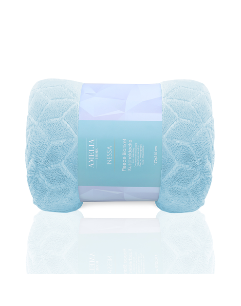 Zdjęcie: Koc Nessa babyblue 150x200 cm AMELIAHOME