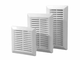 Kratka wentylacyjna skośna z siatką 14x14 cm rozmiar 150x155 mm brąz PRZYBYSZ