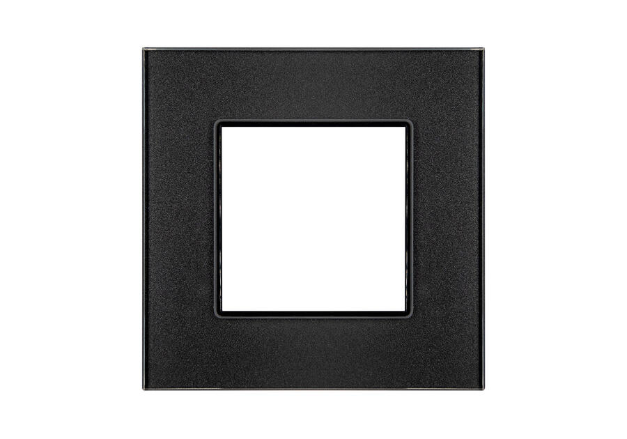 Zdjęcie: Ramka pojedyncza Rosa szklana R-1Q grafitowy metalik POLMARK
