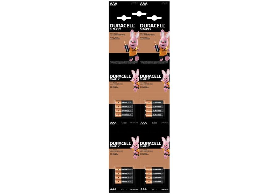 Zdjęcie: Baterie LR03 AAA 16 szt. DURACELL