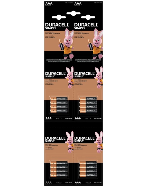 Zdjęcie: Baterie LR03 AAA 16 szt. DURACELL