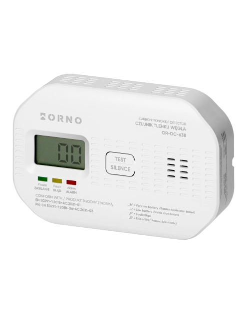 Zdjęcie: Czujnik tlenku węgla OR-DC-638 ORNO