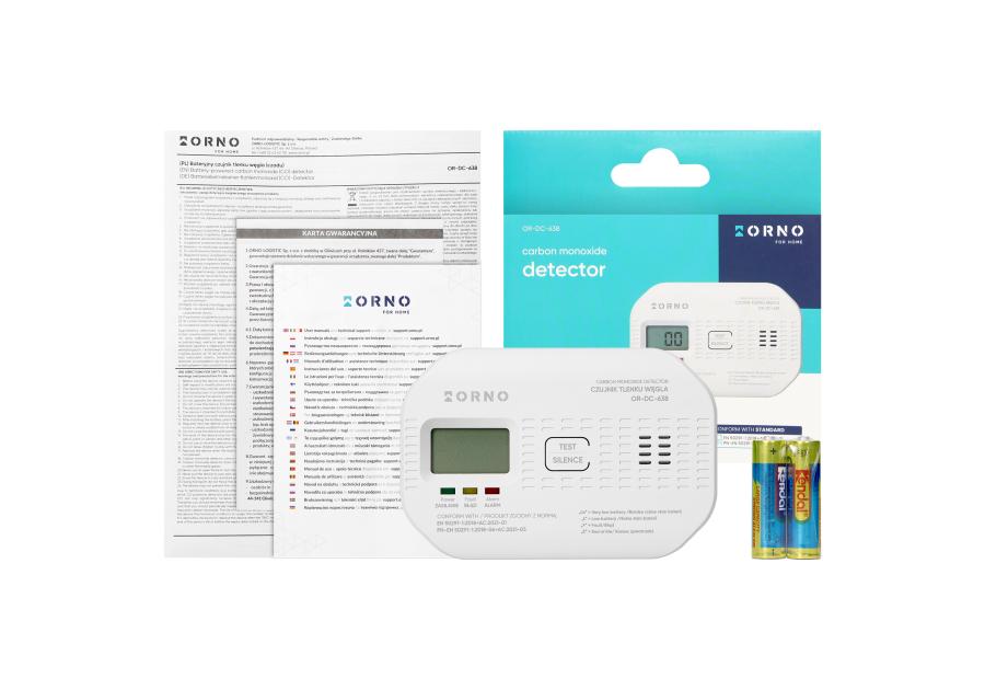 Zdjęcie: Czujnik tlenku węgla OR-DC-638 ORNO