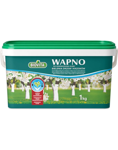 Zdjęcie: Wapno do bielenia i odkwaszania gleby wiadro 1kg BIOVITA