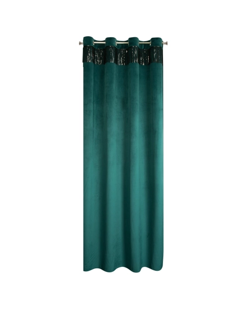Zdjęcie: Zasłona gotowa Jasper 140x250 cm ciemnoturkusowy EUROFIRANY