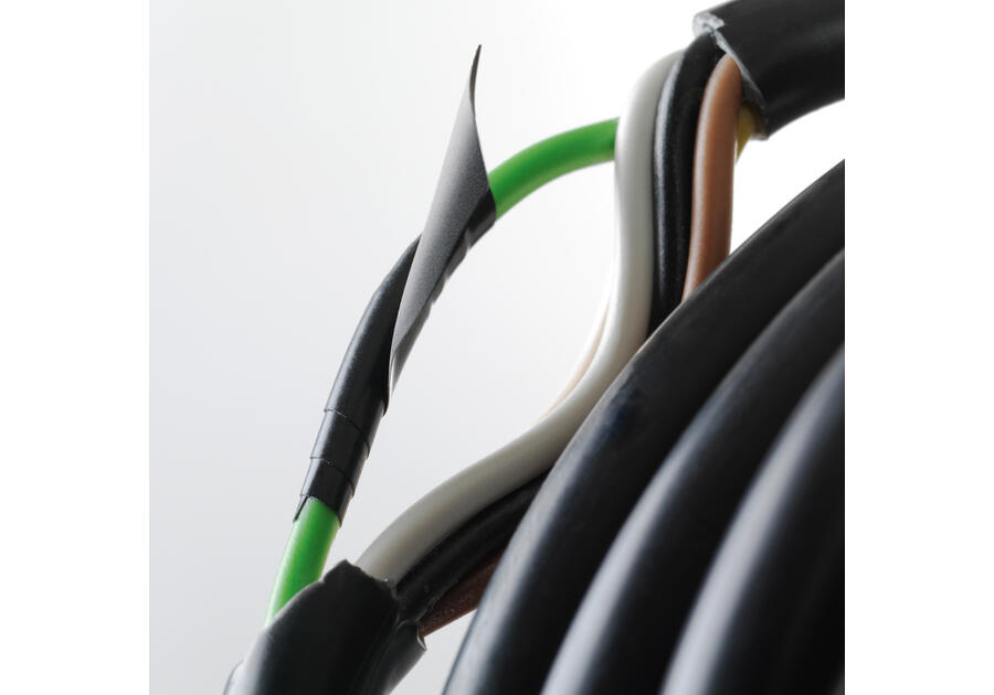 Zdjęcie: Taśma izolacyjna PVC, do zastosowań elektrycznych, 10 m-15 mm, czarna TESA