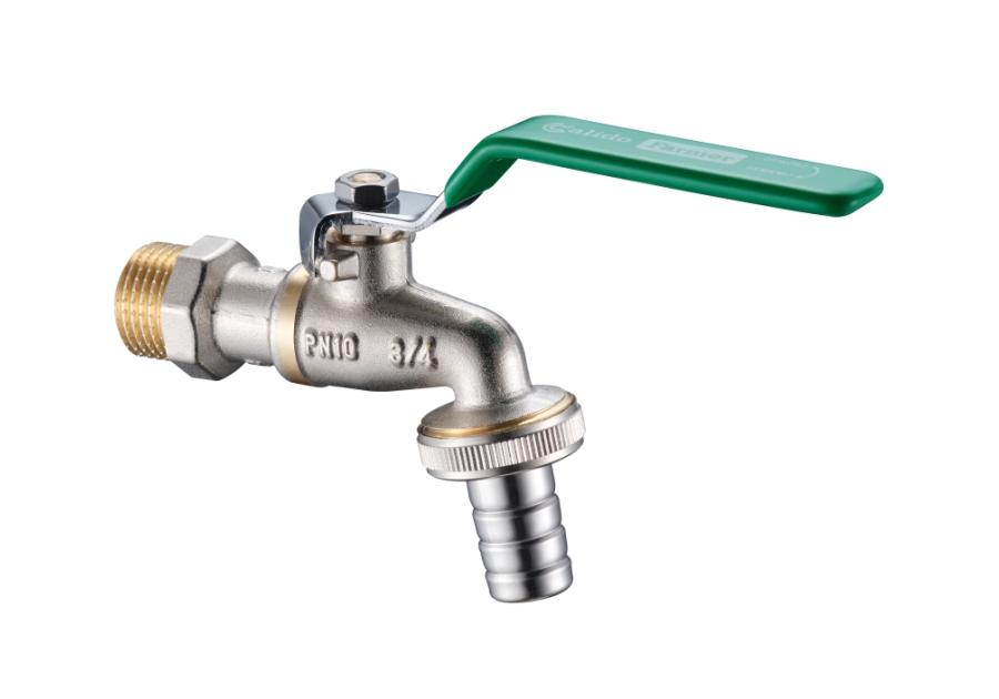 Zdjęcie: Zawór na zawieszce kulowy czerpalny 1/2" złącze metalowe CALIDO