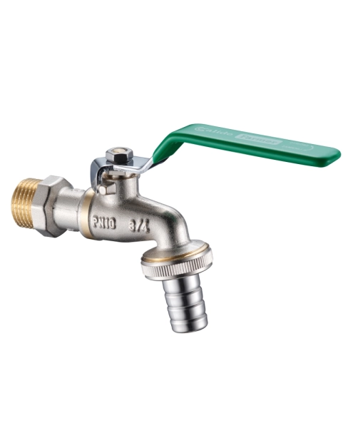 Zdjęcie: Zawór na zawieszce kulowy czerpalny 1/2" złącze metalowe CALIDO