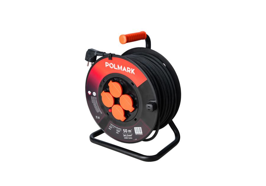Zdjęcie: Bęben plastikowy duży IP44  50m 3x1,5mm2 H03VV-F POLMARK