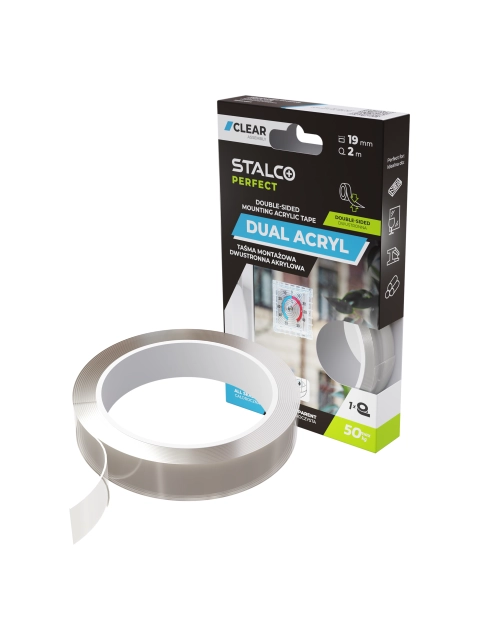 Zdjęcie: Taśma montażowa dwustronna, akrylowa 19 mm x 2 m STALCO PERFECT