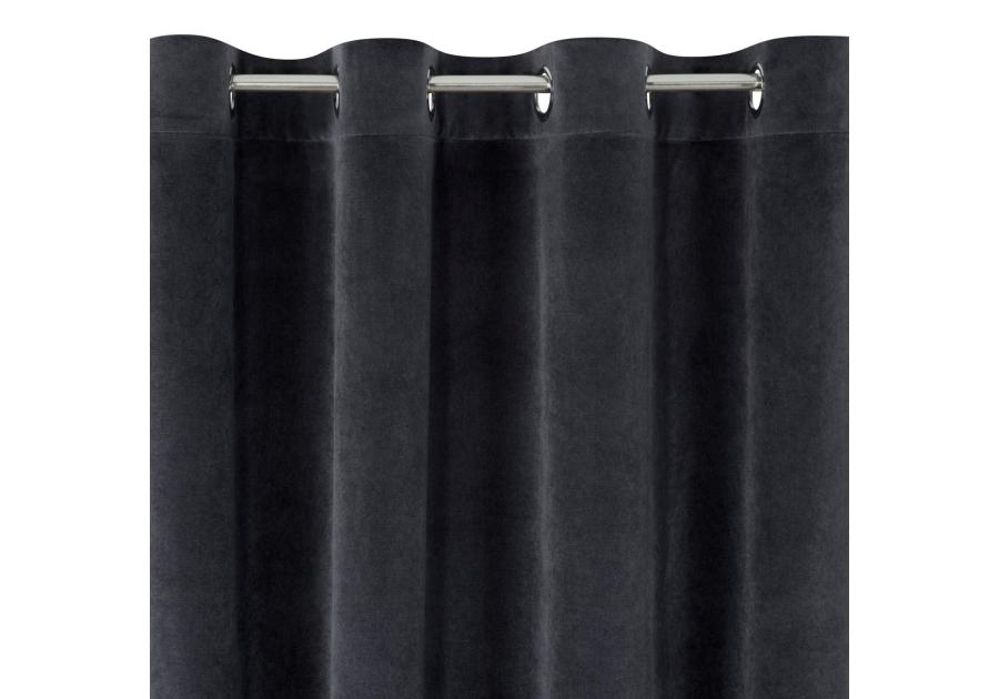Zdjęcie: Zasłona gotowa Tycjan 140x250 cm czarny EUROFIRANY