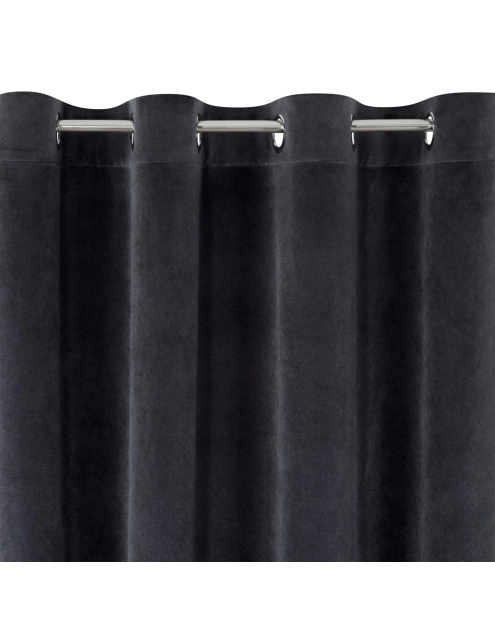 Zdjęcie: Zasłona gotowa Tycjan 140x250 cm czarny EUROFIRANY