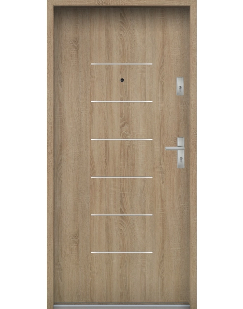 Zdjęcie: Drzwi wejściowe do mieszkań Bastion A-39 Sonoma 90 cm lewe ODR KR CENTER