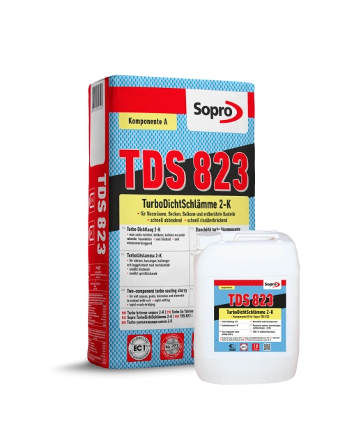 Zdjęcie: Zaprawa elastyczna uszczelniająca szybkowiążąca turbo TDS 823 składnik B 10 kg SOPRO
